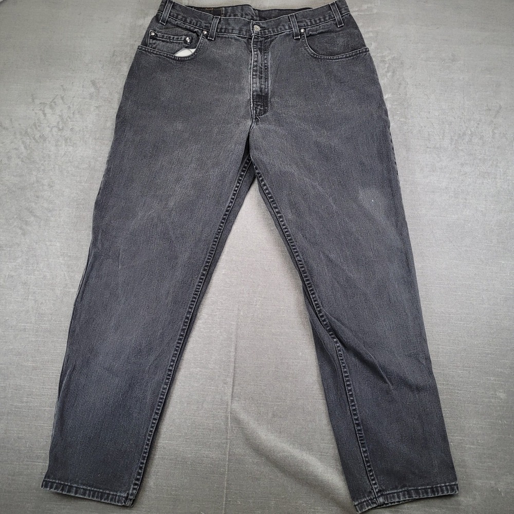 Levi's 545 Vintage Mens Jeans Straight Leg Denim Faded Grung‎ Actual Size 35x32